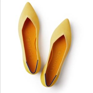 Rothy’s Retired Sunshine Yellow The Point Shoe 7.5